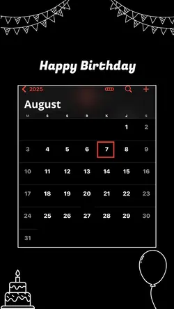 HBD 7 August 2025