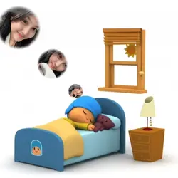 Pocoyo bangun kaget