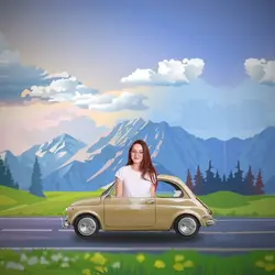 Animasi Naik Mobil 