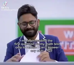 Me in a test