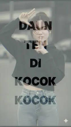 daun teh di kocok