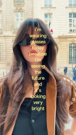 wearing dark glasses
