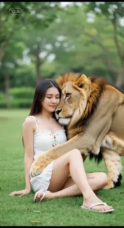Di peluk singa