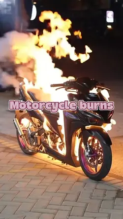 Motorcycle burns