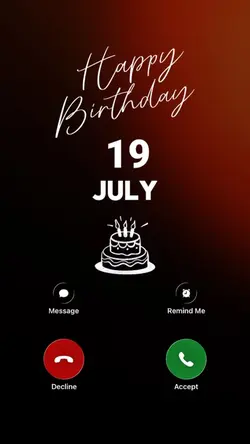 BIRTHDAY 19 JULY