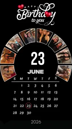 Birthday 23 June