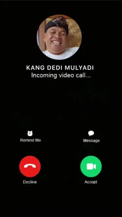 video call kang dedi