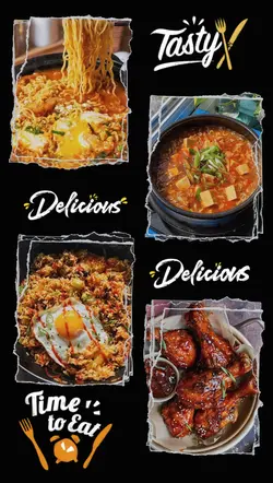 food aesthetic promo