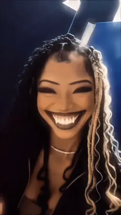 creepy devil smile