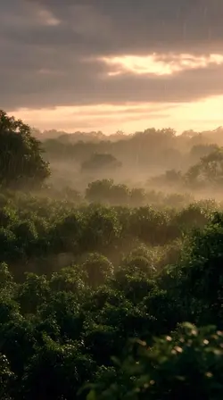 keindahan hutan