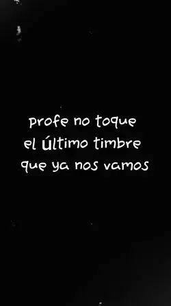 el último timbre 