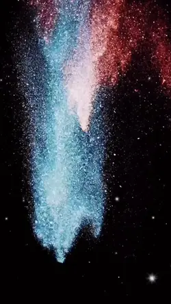 Particles falling