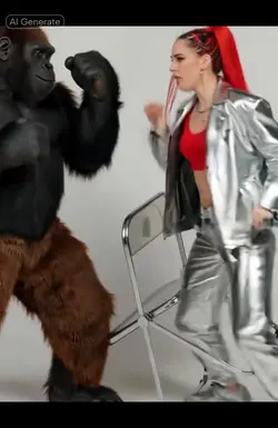 fight with gorilla 
