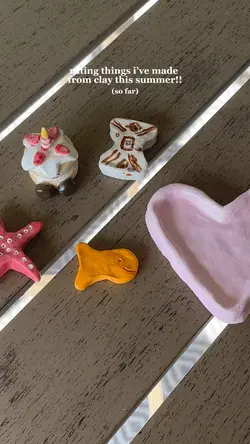 clay stuff i made <3