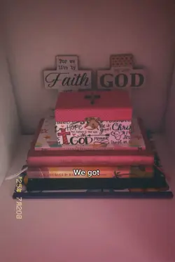 Dust on our bibles 