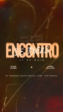 Flyer Culto Story ✨