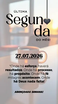 Segunda bom dia 