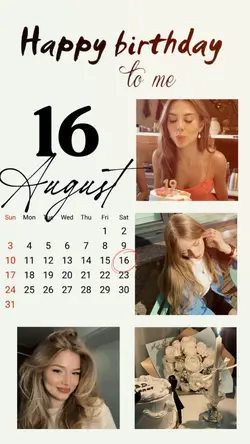 BIRTHDAY 16 AUGUST