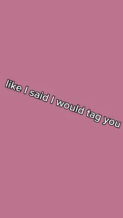 I did promise