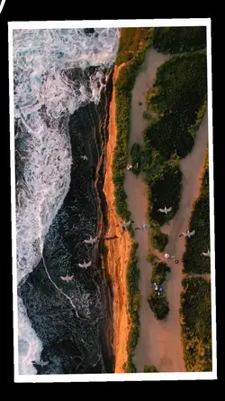 Cinematic beach