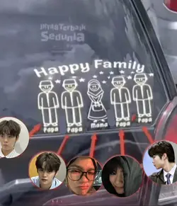 Happy family stiker