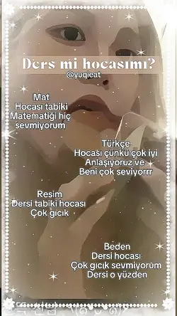 Dersimi hocasımı?
