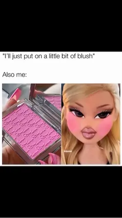 blush on pinkies