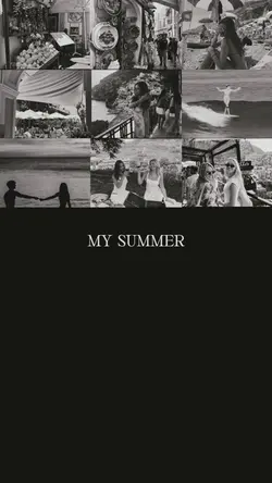summer photo collage