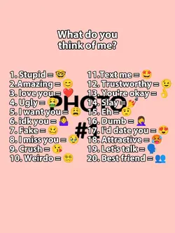 what u think of me