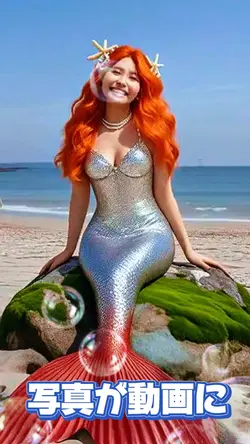 人魚変身 mermaid