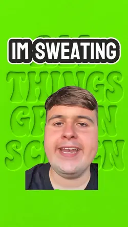 I’m sweating 