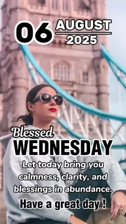 6 August, Wed