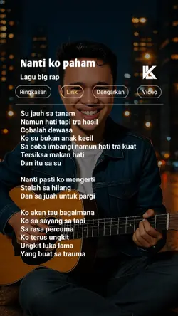nanti ko paham