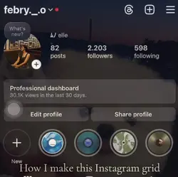 instagram profile