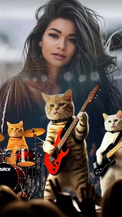 gatinho guitarrista 