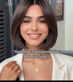 Bob cut hairstyle AI