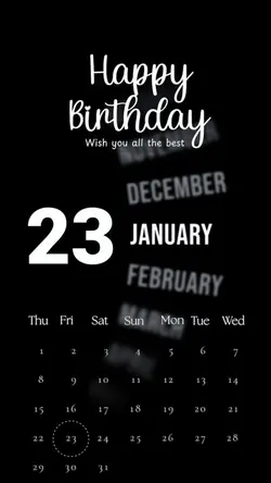 HBD 23 JANUARY 2026