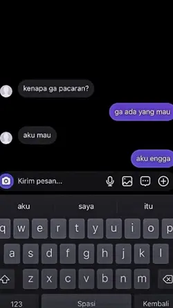 kenapa ga pacaran ?