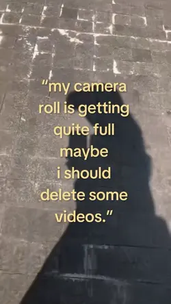 my camera roll is