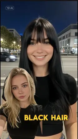 Black hair 