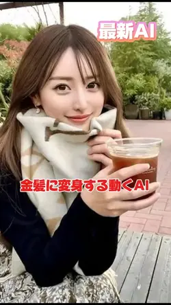 金髪になる動くAI