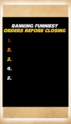 ranking funny orders