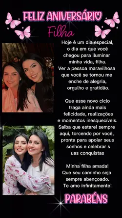 Parabéns Filha