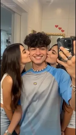 Girls kissing me