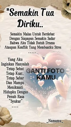 semakin tua diriku