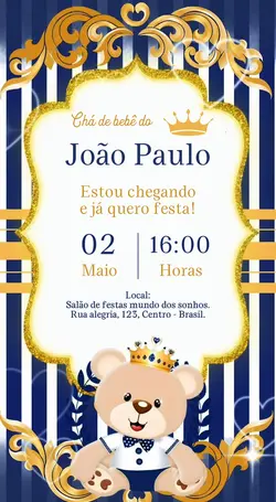 Chá de bebê menino