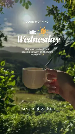 Hello Wednesday 🌞