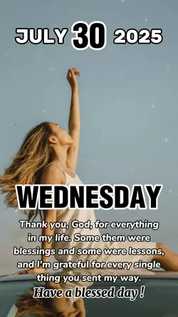 Wednesday, July 30