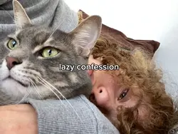 lazy confession cat 