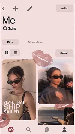 Pinterest board inte